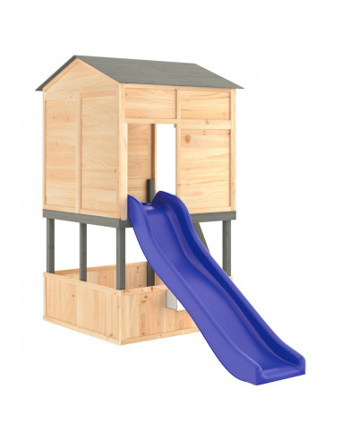 Set da Gioco da Esterno in Legno Massello di Abete