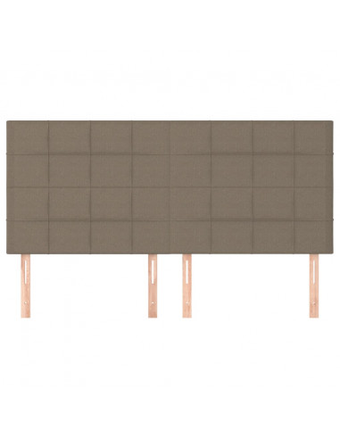 Testiere 4 pz Tortora 80x5x78/88 cm in Tessuto