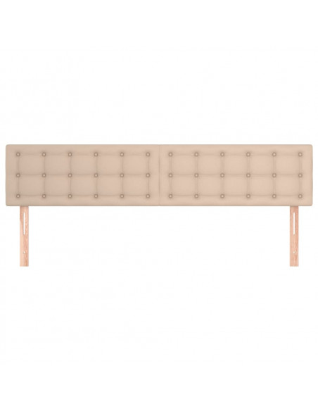 Testiere 2 pz Cappuccino 80x5x78/88 cm in Similpelle