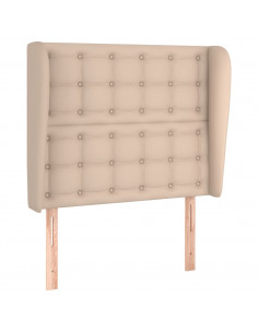 Testiera ad Orecchio Cappuccino 83x23x118/128 cm in Similpelle 2