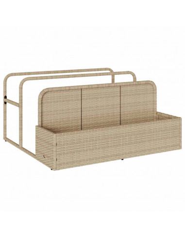 Galleggiante a Bordo Piscina Beige 110x100x57 cm in Polyrattan