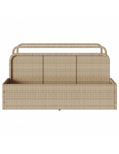 Galleggiante a Bordo Piscina Beige 110x100x57 cm in Polyrattan