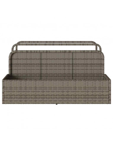 Galleggiante a Bordo Piscina Grigio 110x100x57 cm in Polyrattan