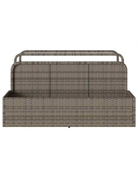 Galleggiante a Bordo Piscina Grigio 110x100x57 cm in Polyrattan