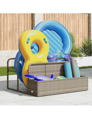 Galleggiante a Bordo Piscina Grigio Chiaro 110x100x57 cm