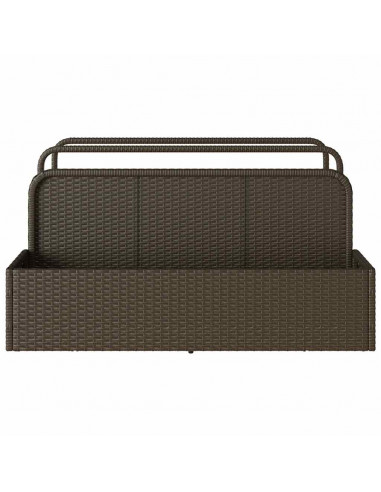 Galleggiante a Bordo Piscina Marrone 110x100x57 cm Polyrattan