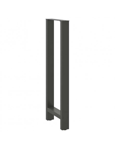 Gambe per tavolo da bar antracite 2 pz 50x(110-111) cm in acciaio