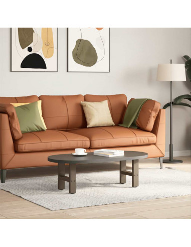 Gambe per Tavolino da Caffè Naturale 2 pz 30x(30-31) cm Acciaio