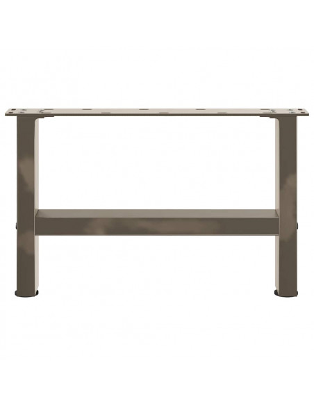 Gambe per Tavolino da Caffè Naturale 2 pz 50x(30-31)cm Acciaio
