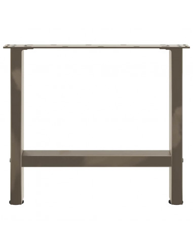 Gambe per Tavolino da Caffè Naturale 2 pz 50x(42-43) cm Acciaio