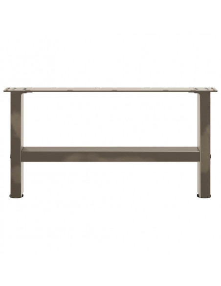 Gambe per Tavolino da Caffè Naturale 2 pz 60x(30-31)cm Acciaio