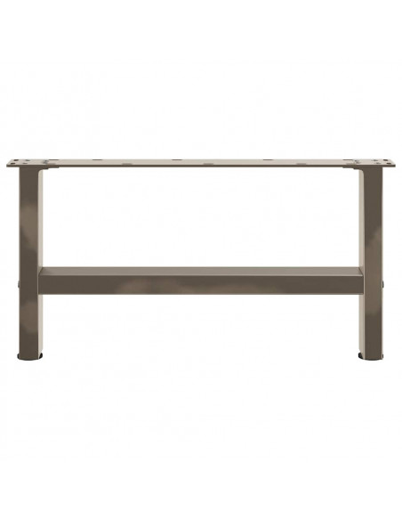 Gambe per Tavolino da Caffè Naturale 2 pz 70x(30-31)cm Acciaio