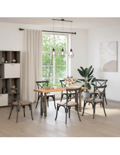 Gambe per tavolo consolle in acciaio naturale 2 pz 28x(72-73) cm Acciaio 2