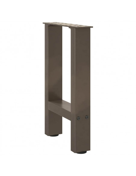 Gambe per Tavolino Naturale 2 pz 38x(42-43) cm Acciaio