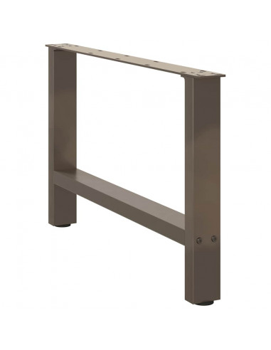 Gambe per Tavolino Naturale 2 pz 70x(42-43) cm Acciaio