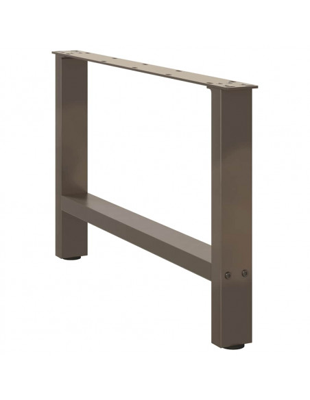 Gambe per Tavolino Naturale 2 pz 70x(42-43) cm Acciaio