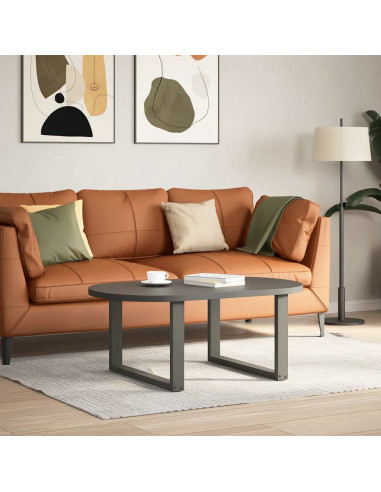 Gambe Tavolino Caffè a U 2 pz Antracite 60x(42-43) cm Acciaio