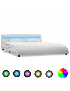 Giroletto con LED Bianco in Similpelle 140x200 cm 2