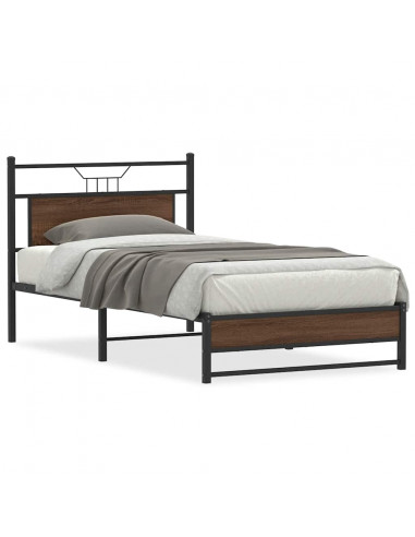 Giroletto senza Materasso Rovere Marrone 107x203 cm Truciolato