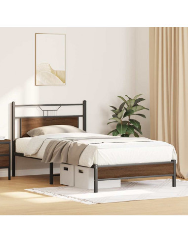 Giroletto senza Materasso Rovere Marrone 107x203 cm Truciolato