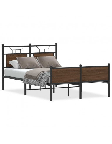 Giroletto senza Materasso Rovere Marrone 120x190 cm Truciolato