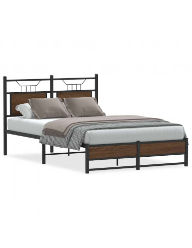 Giroletto senza Materasso Rovere Marrone 120x190 cm Truciolato