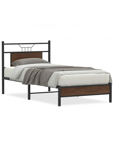 Giroletto senza Materasso Rovere Marrone 90x200cm in Truciolato