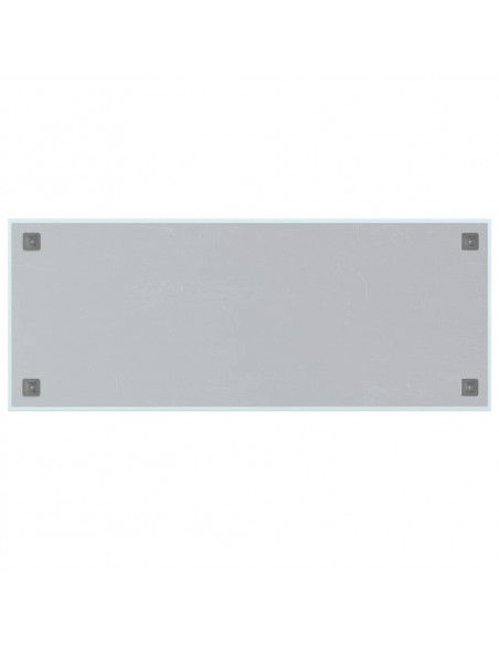Lavagna Magnetica a Parete Bianca 100x40 cm Vetro Temperato