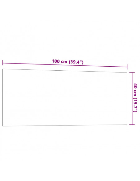 Lavagna Magnetica a Parete Bianca 100x40 cm Vetro Temperato
