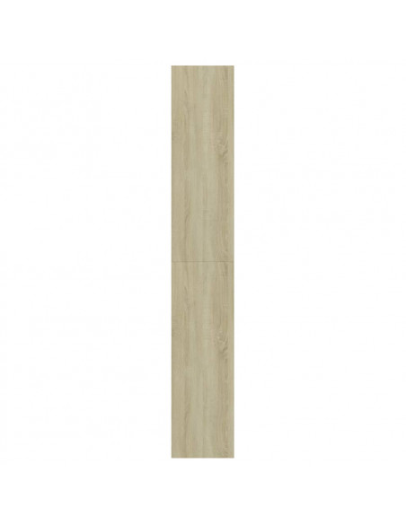 Libreria 5 Ripiani Bianco Rovere Sonoma 80x30x189cm Multistrato