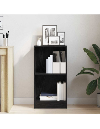 Libreria Rovere Nero 40x24x76 cm in Legno Multistrato