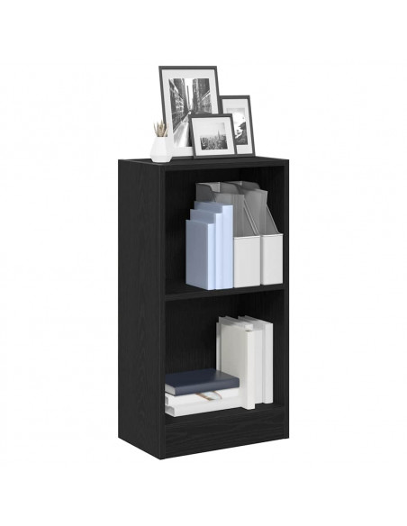 Libreria Rovere Nero 40x24x76 cm in Legno Multistrato