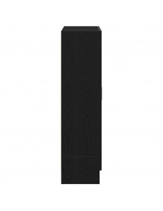 Libreria Rovere Nero 82,5x30,5x115 cm in Legno Multistrato 2