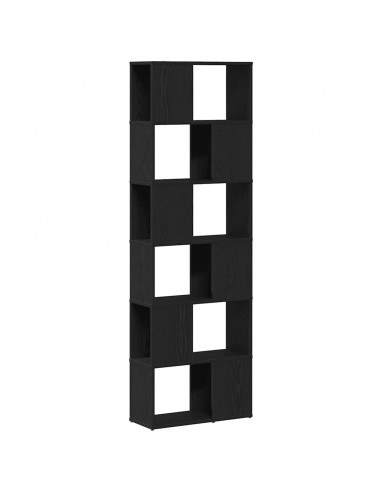 Libreria/Divisorio Rovere Nero 60x24x186 cm