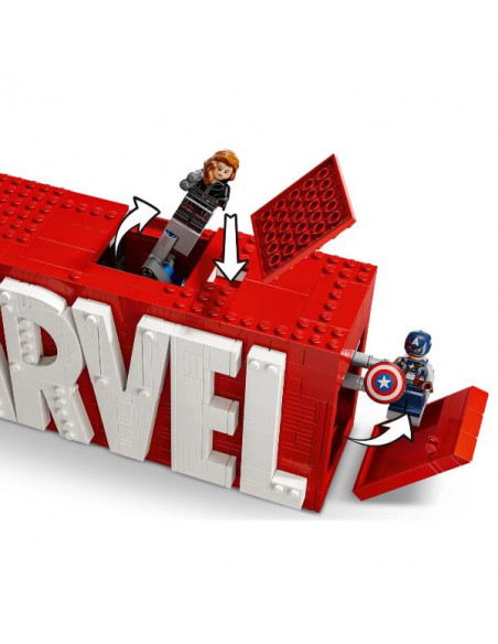 LOGO E MINIFIGURE MARVEL