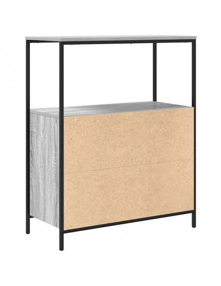 Mobile da Bagno con Ripiani Grigio Sonoma 76,5x35x95 cm