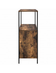 Mobile da Bagno con Ripiani Rovere Fumo 76,5x35x95 cm 2