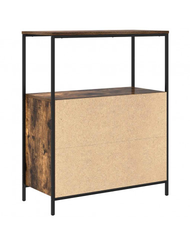 Mobile da Bagno con Ripiani Rovere Fumo 76,5x35x95 cm