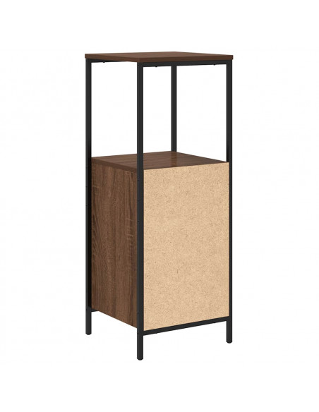 Mobile da Bagno con Ripiani Rovere Marrone 36x35x95 cm