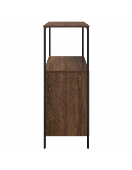 Mobile da Bagno con Ripiani Rovere Marrone 76,5x35x95 cm
