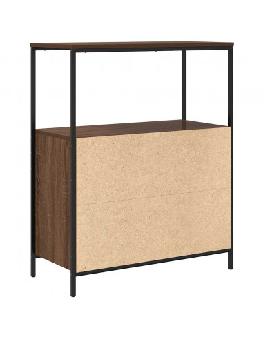 Mobile da Bagno con Ripiani Rovere Marrone 76,5x35x95 cm