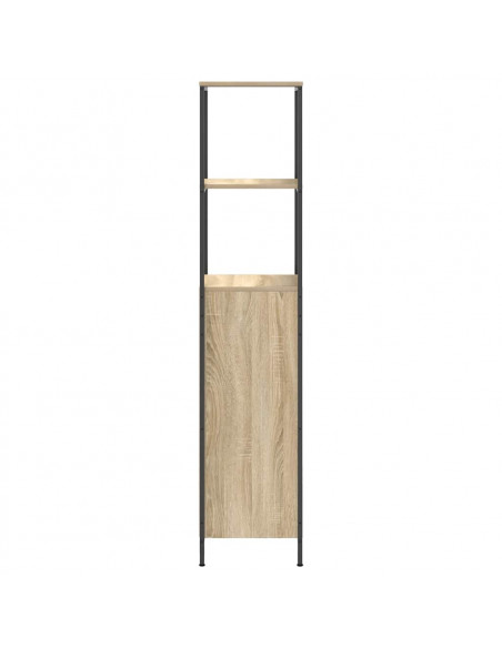 Mobile da Bagno con Ripiani Rovere Sonoma 36x35x165 cm