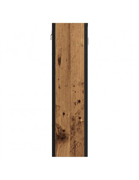 Mobile da Bagno con Specchio Legno Antico 60x16x60cm Truciolato