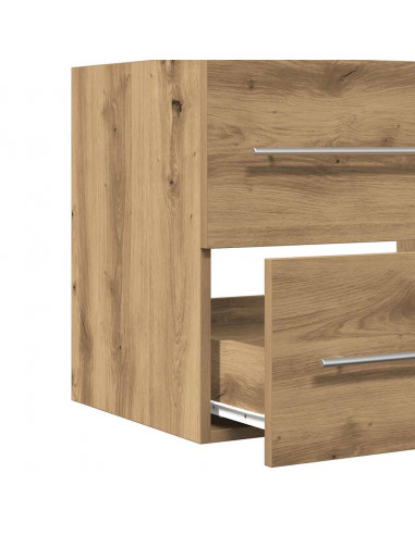 Mobile Lavabo Bagno Artigianale 60x38,5x48 cm Legno Multistrato