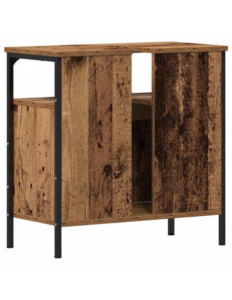 Mobile Lavabo Bagno Legno Antico 60x30x60 cm Legno Multistrato