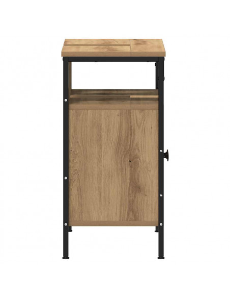 Mobile Lavabo Bagno Rovere Artigianale 60x30x60cm Truciolato