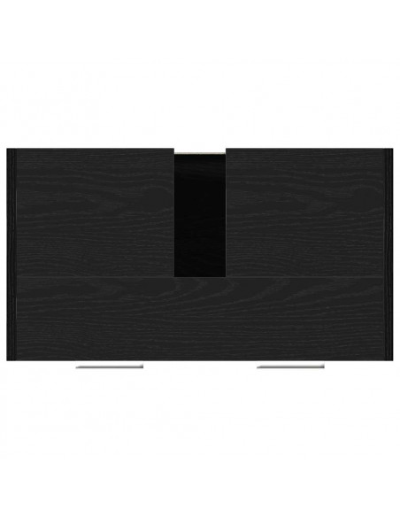 Mobile Lavabo Bagno Rovere Nero 60x30x60cm in Legno Multistrato
