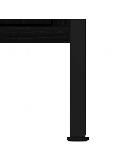 Mobile Lavabo Bagno Rovere Nero 60x30x60cm Legno Multistrato