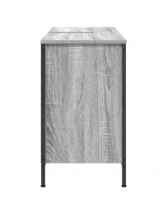 Mobile Lavabo con Cassetti Grigio Sonoma 90x34,5x60 cm 2