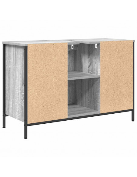 Mobile Lavabo con Cassetti Grigio Sonoma 90x34,5x60 cm